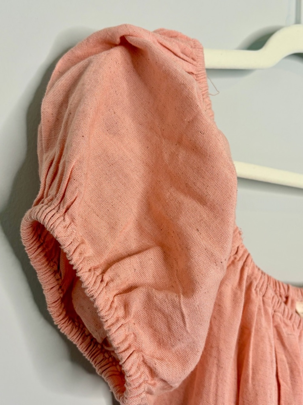 NWT Sim & Sam Pink Puff-Sleeve Maxi Dress with Smocked Waist Small Milkmaid - Picture 8 of 12